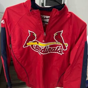 Cardinals windbreaker yth large